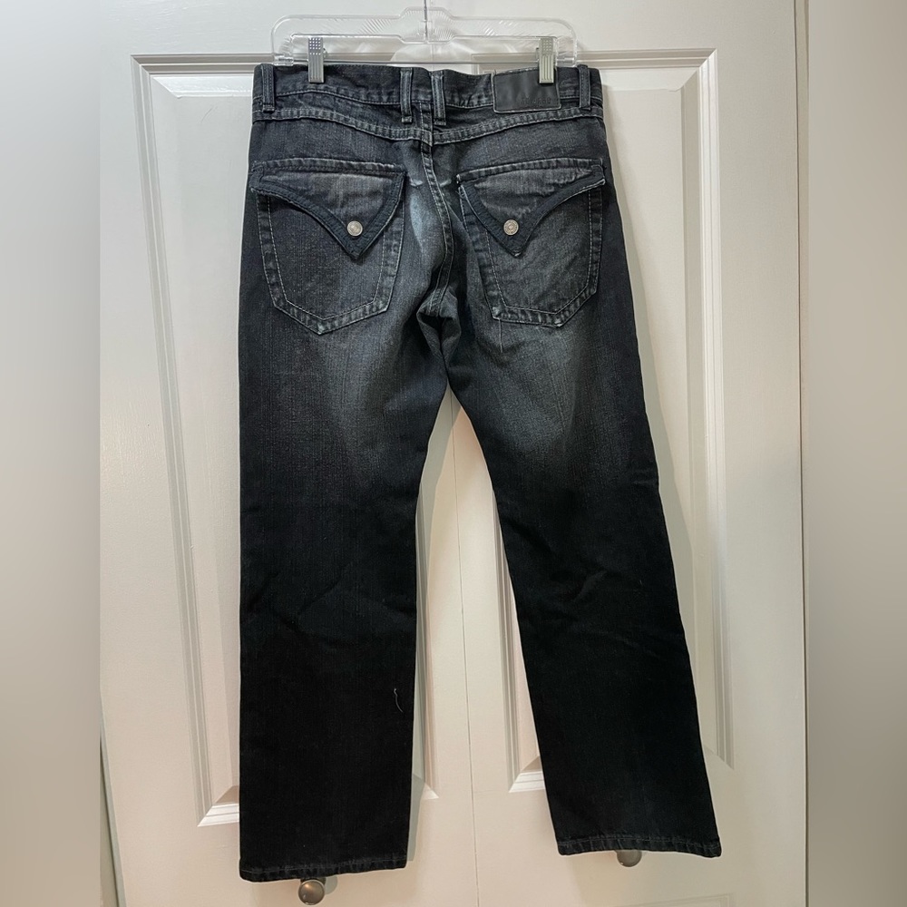 Reward Jeans 32” x 30” Light Distress Blue Denim Straight Leg 100% Cotton